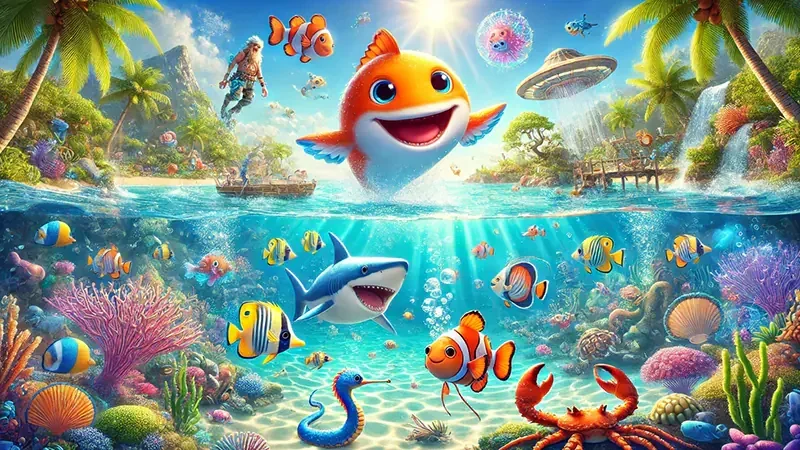 Adegan bawah laut untuk kategori tembak ikan PP123