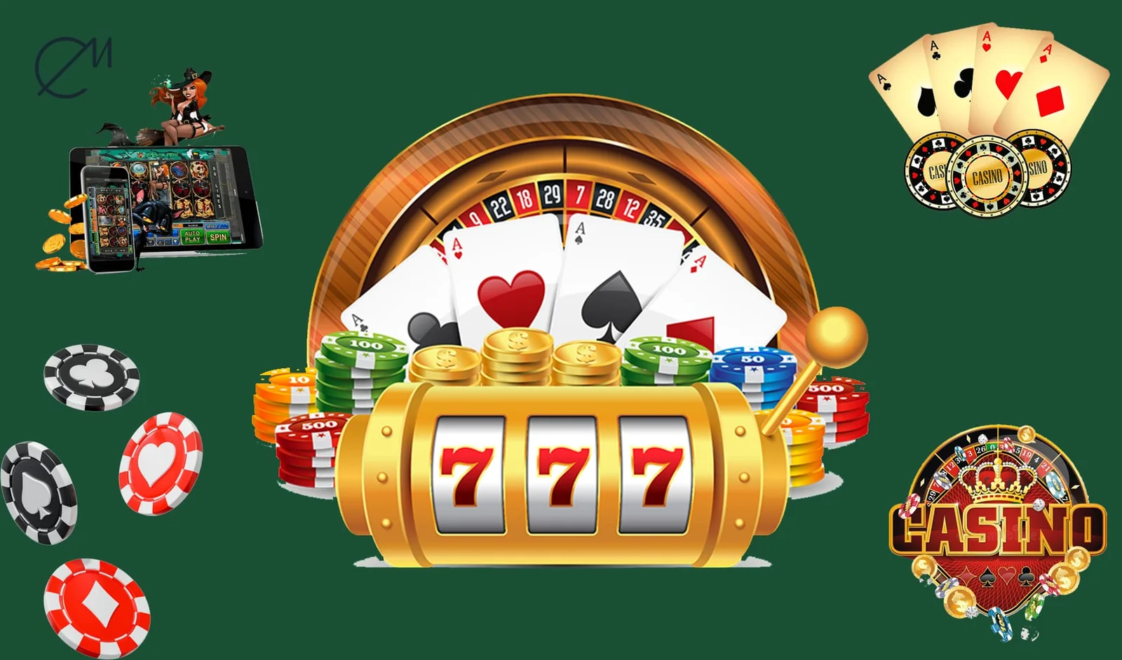 Visual ruang permainan bingo dengan kartu angka